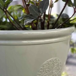 La Hacienda Plant Avenue Eden Emblem Green 45cm Garden Pot - 90526GN 6 La Hacienda Plant Avenue Eden Emblem Green 45cm Garden Pot - 90526GN -OUTSUNNY Sales Shop l a la hacienda eden 90526gn 2
