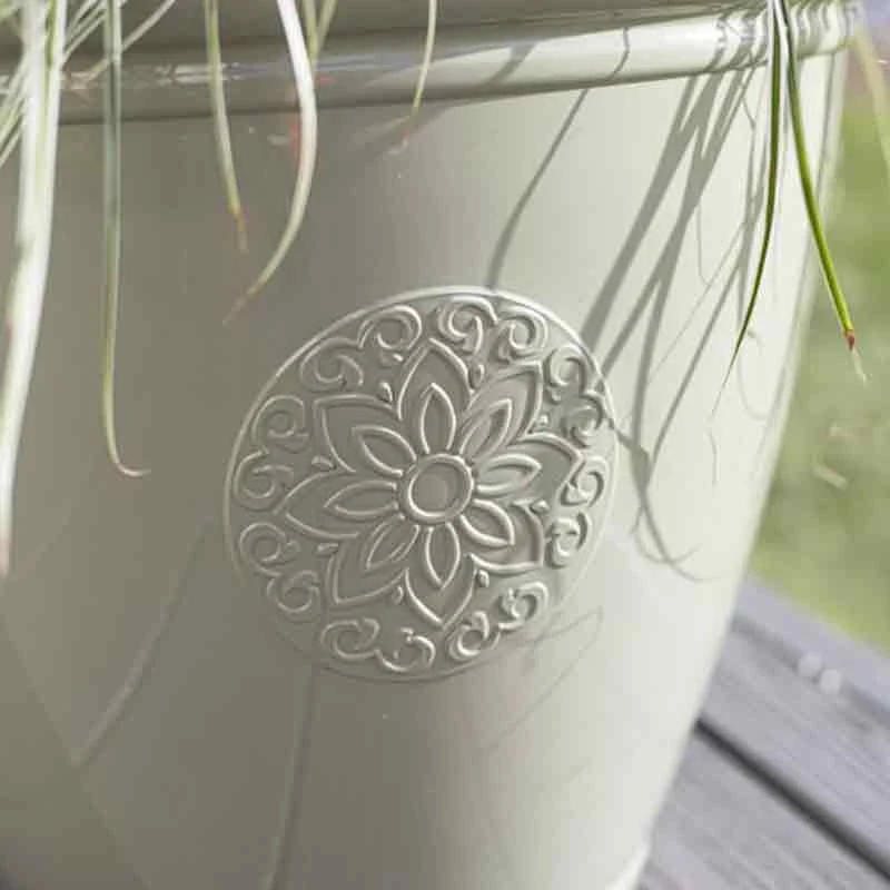 La Hacienda Plant Avenue Eden Emblem Green 45cm Garden Pot - 90526GN 4 La Hacienda Plant Avenue Eden Emblem Green 45cm Garden Pot - 90526GN - Image 4