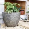 La Hacienda Plant Avenue Elements Gun Metal Grey 31cm Garden Pot - 90350GM 20 La Hacienda Plant Avenue Elements Gun Metal Grey 31cm Garden Pot - 90350GM -OUTSUNNY Sales Shop l a la hacienda elements 90350gm