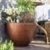 La Hacienda Plant Avenue Elements Copper 38cm Garden Pot - 90351CO 5 La Hacienda Plant Avenue Elements Copper 38cm Garden Pot - 90351CO -OUTSUNNY Sales Shop l a la hacienda elements 90351co