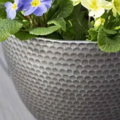 La Hacienda Plant Avenue Elements Gun Metal Grey 38cm Garden Pot - 90351GM -OUTSUNNY Sales Shop l a la hacienda elements 90351gm 2