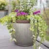 La Hacienda Plant Avenue Irondale Silver Large Cup 52cm Garden Pot - 90304