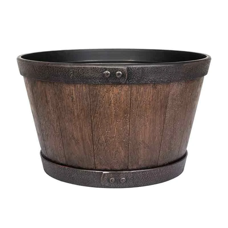 La Hacienda Plant Avenue Oban Light Oak Whiskey Barrel 39cm Garden Pot - 90512LO 2 La Hacienda Plant Avenue Oban Light Oak Whiskey Barrel 39cm Garden Pot - 90512LO - Image 2