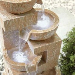 La Hacienda Sparkling Bowls Inc LEDS Water Feature - 4714L 5 La Hacienda Sparkling Bowls Inc LEDS Water Feature - 4714L -OUTSUNNY Sales Shop l a la hacienda sparkling bowls 4714l 2