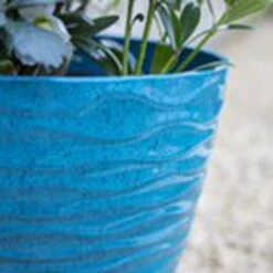 La Hacienda Plant Avenue Windermere Teal 33cm Garden Pot - 90400GN 5 La Hacienda Plant Avenue Windermere Teal 33cm Garden Pot - 90400GN -OUTSUNNY Sales Shop l a la hacienda windermere 90400gn 2
