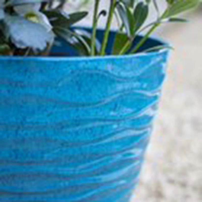 La Hacienda Plant Avenue Windermere Teal 33cm Garden Pot - 90400GN 3 La Hacienda Plant Avenue Windermere Teal 33cm Garden Pot - 90400GN - Image 3