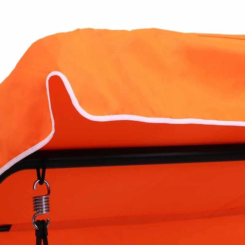 Outsunny 3 Seater Swing Chair With Canopy - Orange - 84A-054OG 8 Outsunny 3 Seater Swing Chair With Canopy - Orange - 84A-054OG - Image 8