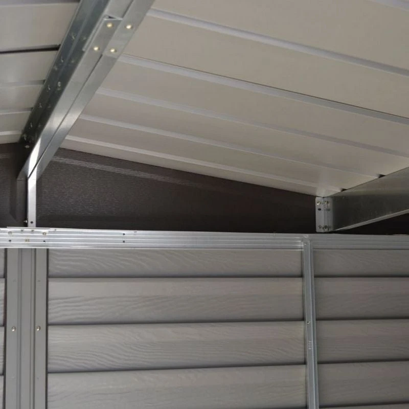 Rowlinson 10x12 Woodvale Metal Apex Shed With Floor & Assembly - MEWV1012FA 4 Rowlinson 10x12 Woodvale Metal Apex Shed With Floor & Assembly - MEWV1012FA - Image 4
