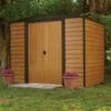 Rowlinson 8x6 Woodvale Metal Apex Shed With Floor & Assembly - MEWV86FA -OUTSUNNY Sales Shop m e mewv86fa