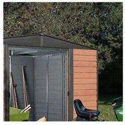 Rowlinson Woodvale Metal Shed 10x8 - MEWV108 -OUTSUNNY Sales Shop mewv108 topright