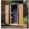 Rowlinson Woodvale Metal Shed 6x5 - MEWV65 -OUTSUNNY Sales Shop mewv65