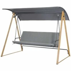 Outsunny 3 Seater Garden Swing Chair With Cushion - Grey - 84A-294V00CG -OUTSUNNY Sales Shop mjodaa186a2440720.jpg