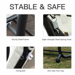 Outsunny 2-in-1 Convertible Garden Swing Chair - Cream White - 84A-051CW 16 Outsunny 2-in-1 Convertible Garden Swing Chair - Cream White - 84A-051CW -OUTSUNNY Sales Shop mnr7561816f7ee30d.jpg