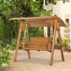 Outsunny 2 Seater Pine Wood Garden Swing Chair - Brown - 84A-218 18 Outsunny 2 Seater Pine Wood Garden Swing Chair - Brown - 84A-218 -OUTSUNNY Sales Shop o4n90f17f9a91d663.jpg