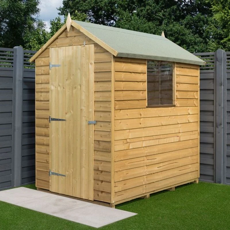 Rowlinson 6x4 Overlap Shed - OLAP6X4PT 2 Rowlinson 6x4 Overlap Shed - OLAP6X4PT - Image 2