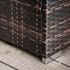 Outsunny Rattan Reclining Sun Lounger - Brown - 01-0230 -OUTSUNNY Sales Shop o u outsunny 01 0230 2