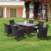 Outsunny 6-seater Garden Rattan Cube Dining Table And Chairs Set - Brown - 01-0706 2 Outsunny 6-seater Garden Rattan Cube Dining Table And Chairs Set - Brown - 01-0706 -OUTSUNNY Sales Shop o u outsunny 01 0706