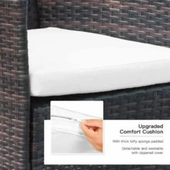 Outsunny 6-seater Garden Rattan Cube Dining Table And Chairs Set - Brown - 01-0706 -OUTSUNNY Sales Shop o u outsunny 01 0706 cushion