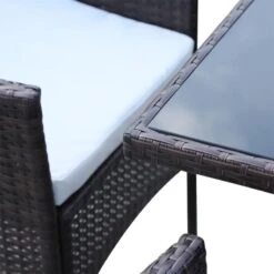 Outsunny 6-seater Garden Rattan Cube Dining Table And Chairs Set - Brown - 01-0706 -OUTSUNNY Sales Shop o u outsunny 01 0706 material