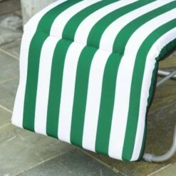 Outsunny 2-Piece Sun Lounger Set - With Cushions - Green/White - 01-0710 -OUTSUNNY Sales Shop o u outsunny 01 0710 7