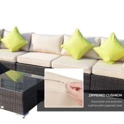 Outsunny 7-Seater Rattan Garden Furniture Set - Brown - 01-0713 14 Outsunny 7-Seater Rattan Garden Furniture Set - Brown - 01-0713 -OUTSUNNY Sales Shop o u outsunny 01 0713 3