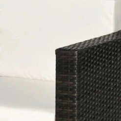 Outsunny Rattan Armchair - Brown/Cream - 01-0715 15 Outsunny Rattan Armchair - Brown/Cream - 01-0715 -OUTSUNNY Sales Shop o u outsunny 01 0715 5