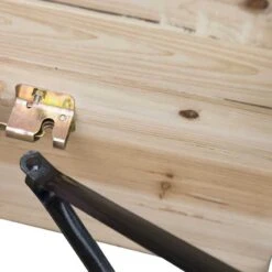 Outsunny Picnic Wooden Table And Bench Set - Black & Natural Wood - 840-022 -OUTSUNNY Sales Shop o u outsunny 840 022 assemble1