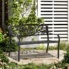 Outsunny 2-Seater Garden Bench Steel - Black - 840-036 -OUTSUNNY Sales Shop o u outsunny 840 036