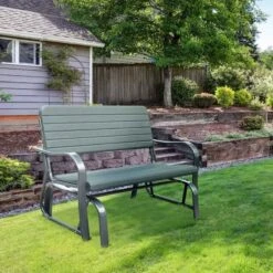 Outsunny 2 Seater Swing Garden Bench - Green - 840-051 -OUTSUNNY Sales Shop o u outsunny 840 051 lifestyle