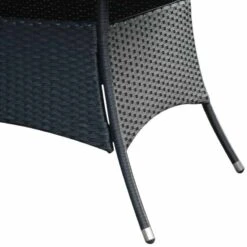 Outsunny 6-Seater Rattan Dining Patio Table And Chairs Set With Cushion - Black & Cream - 841-071 17 Outsunny 6-Seater Rattan Dining Patio Table And Chairs Set With Cushion - Black & Cream - 841-071 -OUTSUNNY Sales Shop o u outsunny 841 071 material