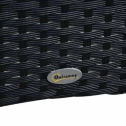 Outsunny 6-Seater Rattan Dining Patio Table And Chairs Set With Cushion - Black & Cream - 841-071 18 Outsunny 6-Seater Rattan Dining Patio Table And Chairs Set With Cushion - Black & Cream - 841-071 -OUTSUNNY Sales Shop o u outsunny 841 071 material2