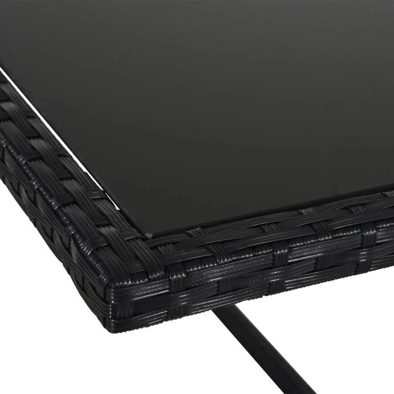 Outsunny 8-Seater Rattan Dining Table And Chair Set - Black & Milk White - 841-108 8 Outsunny 8-Seater Rattan Dining Table And Chair Set - Black & Milk White - 841-108 - Image 8