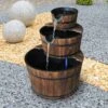 Outsunny 3 Tier Cascading Wooden Garden Water Feature - Brown - 844-098 21 Outsunny 3 Tier Cascading Wooden Garden Water Feature - Brown - 844-098 -OUTSUNNY Sales Shop o u outsunny 844 098