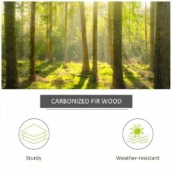 Outsunny Fir Wood Garden Décor Wishing Well Barrel Water Feature - Brown - 844-273V70 -OUTSUNNY Sales Shop o u outsunny 844 273v70 wood