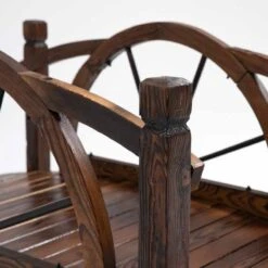 Outsunny 1.5m Wooden Garden Bridge With Safety Guardrail - Brown - 844-444 16 Outsunny 1.5m Wooden Garden Bridge With Safety Guardrail - Brown - 844-444 -OUTSUNNY Sales Shop o u outsunny 844 444 frame