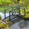 Outsunny Classic Garden Bridge With Safety Railings 102L X 48W X 49Hcm - Black - 844-452BK -OUTSUNNY Sales Shop o u outsunny 844 452bk