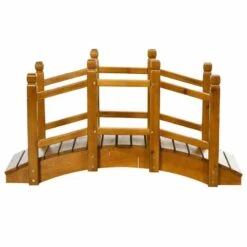 Outsunny Wooden Garden Bridge With Safety Railings - Brown - 844-616V00BN 16 Outsunny Wooden Garden Bridge With Safety Railings - Brown - 844-616V00BN -OUTSUNNY Sales Shop o u outsunny 844 616v00bn full2