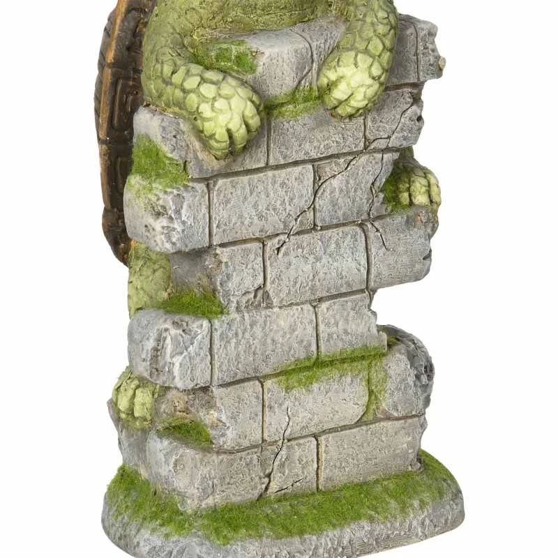 Outsunny Vivid Tortoise Garden Ornament With Solar LED Light - Green - 844-662V00MX 8 Outsunny Vivid Tortoise Garden Ornament With Solar LED Light - Green - 844-662V00MX - Image 8