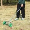 Outsunny Metal Aerator Lawn Roller With 5 Spikes - Green - 845-022 21 Outsunny Metal Aerator Lawn Roller With 5 Spikes - Green - 845-022 -OUTSUNNY Sales Shop o u outsunny 845 022