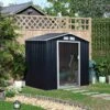 Outsunny 7 X 4ft Lockable Large Garden Metal Storage Shed - Dark Grey - 845-030CG -OUTSUNNY Sales Shop o u outsunny 845 030cg