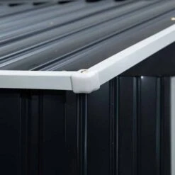 Outsunny 7 X 4ft Lockable Large Garden Metal Storage Shed - Dark Grey - 845-030CG -OUTSUNNY Sales Shop o u outsunny 845 030cg roof