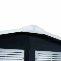 Outsunny 7 X 4ft Lockable Large Garden Metal Storage Shed - Dark Grey - 845-030CG -OUTSUNNY Sales Shop o u outsunny 845 030cg vents