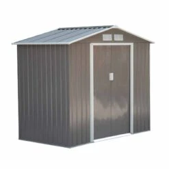 Outsunny 7 X 4ft Lockable Metal Garden Storage Shed With Air Vents - Grey - 845-030GY -OUTSUNNY Sales Shop o u outsunny 845 030gy full
