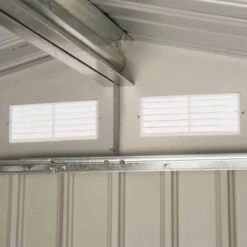 Outsunny 7 X 4ft Lockable Metal Garden Storage Shed With Air Vents - Grey - 845-030GY -OUTSUNNY Sales Shop o u outsunny 845 030gy inside