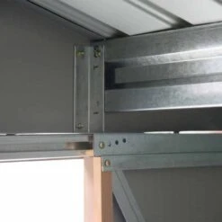 Outsunny 7 X 4ft Lockable Metal Garden Storage Shed With Air Vents - Yellow - 845-030YL -OUTSUNNY Sales Shop o u outsunny 845 030yl frame