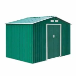 Outsunny 9 X 6ft Large Metal Garden Bike Storage Shed - Green - 845-031GN -OUTSUNNY Sales Shop o u outsunny 845 031gn full