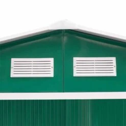 Outsunny 9 X 6ft Large Metal Garden Bike Storage Shed - Green - 845-031GN -OUTSUNNY Sales Shop o u outsunny 845 031gn ventilation
