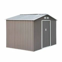 Outsunny 9 X 6ft Metal Outdoor Storage Shed With Foundation - Grey - 845-031GY 12 Outsunny 9 X 6ft Metal Outdoor Storage Shed With Foundation - Grey - 845-031GY -OUTSUNNY Sales Shop o u outsunny 845 031gy full