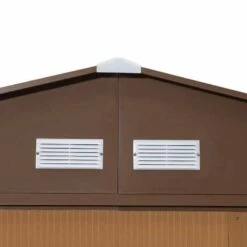 Outsunny 13 X 11ft Outdoor Garden Storage Shed With Foundation - Yellow - 845-031V01YL -OUTSUNNY Sales Shop o u outsunny 845 031v01yl vents