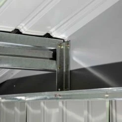 Outsunny 6.2 X 9ft Corrugated Steel Two Door Garden Storage Shed - Light Green - 845-031YG -OUTSUNNY Sales Shop o u outsunny 845 031yg frame2